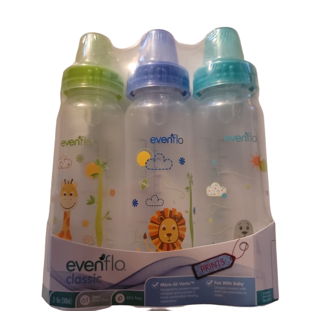 Even Flo Classic Bottles 0 month+slow flow